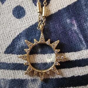 Women's Gold Sun Dainty Necklace